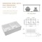 Wrightmaster 33" Apron-Front 2 Bowl White Ceramic Workstation Kitchen Sink w/ Cutting Board, Colander and Grids ZOR-AWS332010R2DS - alternate 4