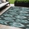 Homeroots 5' X 8' Teal Blue Aqua And Charcoal Southwestern Washable Indoor Outdoor Area Rug 587831 - alternate 1