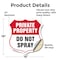 Signmission Private Property Shield Sign Do Not Spra, 18 Inch X 18 Inch, Vinyl Decal SHI-D-18-449 - alternate 2