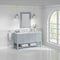 James Martin Vanities Breckenridge 60 in. Single Vanity, Serenity Blue, w/ 3 CM Carrara Marble Top 330-V60S-SRB-3CAR - alternate 2