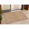 Homeroots 3' X 5' Copper And Beige Abstract Washable Indoor Outdoor Area Rug 599742 - alternate 1