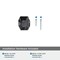 Amerock Carrione 1-5/8 inch 41mm Length Marble Black/Polished Nickel Cabinet Knob BP36638MBKPN - alternate 3