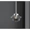 Jonathan Y Kurtz 7.25" Adjustable Drop Metal/Glass LED Pendant, Chrome JYL3516B - alternate 4