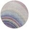 Homeroots 8' Beige Purple And Ivory Round Abstract Washable Indoor Outdoor Area Rug 577285 - alternate 4