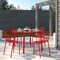 Leisuremod Modern Devon Aluminum Chair, Red, 4PK DC23R4 - alternate 5