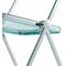 Leisuremod Lawrence Acrylic Folding Chair with Metal Frame, Jade Green, 2PK LF19G2 - alternate 3