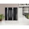 Vdomdoors Steel Double Doors Deux 1755 Black Enamel Sidelight Exterior Window Stainless Inserts Single Modern DEUX1755DEXD-BLK-RH-W72+16 x H80 - alternate 3