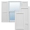 Ekena Millwork True Fit PVC Two Equal Flat Panel Shutters, White, 12W x 48H, PR TFP101FPF12X048WH - alternate 1