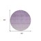 Homeroots 8' Purple And Lavender Round Ombre Washable Indoor Outdoor Area Rug 595831 - alternate 4