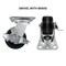 Hyw Products Heavy Duty Caster 4in Phenolic Wheel, Swivel with Brake 40-40S-A1-PH-TB - alternate 2