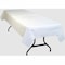 Tablemate Poly Tissue Table Cover, 54x108, White, PK6 TBLPT549-WH - alternate 3
