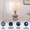 Jonathan Y Matheo 24 in. Modern Minimalist Sculptural Oak-Grain Resin LED Table Lamp, Antique Brown JYL5708A - alternate 2