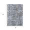Homeroots 8' X 10' Blue And Taupe Abstract Washable Indoor Outdoor Area Rug 630528 - alternate 2