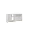 Homeroots Modern White And Natural Asymmetrical TV Stand 389032 - alternate 3