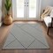 Homeroots 5' X 8' White And Black Geometric Washable Indoor Outdoor Area Rug 612161 - alternate 3