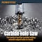 Powertec 3/4in Tungsten Carbide Hole Saw for Soft & Hard Metal w/ Titanium-Plated Pilot Drill Bit, 2PK 14903-P2 - alternate 3