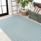 Jonathan Y Chevron Modern Concentric Squares Aqua/Light Gray 8 ft. x 10 ft. Indoor/Outdoor Area Rug SMB206A-8 - alternate 3