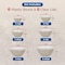 Bakkenmaster Bakken Master 12 Piece Plastic Nesting Bowls with Lids, Mixing Bowls Set includes 6 Prep Bowls BKMX12WHT44 - alternate 2