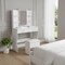 Homeroots 35" White Wood Lighted Two Drawer Dresser 714257 - alternate 2