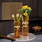 Uniquewise Set of 2 Decorative Orange Tall Glass Vase - Modern Minimalist Decor for Parties, and Special QI004735.OR.2 - alternate 4