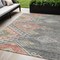 Homeroots 5' X 8' Gray And Terra Cotta Southwestern Washable Indoor Outdoor Area Rug 603546 - alternate 1
