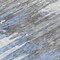 Homeroots 8' Blue Gray And Silver Round Abstract Washable Indoor Outdoor Area Rug 582382 - alternate 2