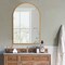 Homeroots 36" Gold Arch Metal Framed Full Length Hanging Mirror 564486 - alternate 4
