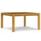 Homeroots 54" Oak Wood Frame Base Square Dining Table 640687 - alternate 1