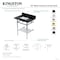 Kingston Brass 30" Black Granite Console Sink with Brass Legs and Shelf, 8-Inch, 3-Hole, Black Granite/Matte Black KVPK30KBSQB0 - alternate 3