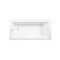Kingston Brass 66-Inch Acrylic Rectangular 3-Wall Alcove Tub Combo with Waste and Overflow Drain, Left Hand Drain CVTAP663222L2 - alternate 2