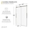 Anzzi Stellar 51 to 54 in. x 76 in. Sliding Frameless Shower Door in Brushed Nickel with Tempered Glass SD-FRLS05903BN - alternate 4