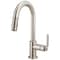 Brizo Litze Pull-Down Prep Faucet with Arc Spout, Industrial Handle Stainless 63944LF-SS - alternate 1