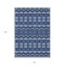 Homeroots 5' X 8' Navy Blue And Ivory Moroccan Washable Indoor Outdoor Area Rug 594335 - alternate 4