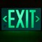Brady Glo Exit Sign 8.75X15.5 2Side Gn/Wt 1149966 - alternate 2