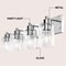 Jonathan Y Irving 27.75" 4-Light Seeded Glass/Iron Modern Contemporary LED Vanity Light, Chrome JYL7558C - alternate 5