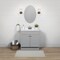 Zenith Zenna Home Cool Gray 30'' Wx35'' Hx18''D Shaker Vanity with Wht Cultured Marble Top SBC30GY - alternate 2