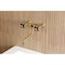 Kingston Brass Double-Handle Wall Mount Bathroom Faucet, Brushed Brass KS1217PKX - alternate 4