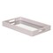 Homeroots 16in White Shagreen and Mirror Tray 401786 - alternate 3