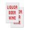 Signmission Liquor Beer Wine, A-Frame & 2 Decals Installed, Heavy-Duty Plastic Frame SBHD-D-2436-Liquor Beer Wine - alternate 4