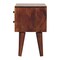 Homeroots 16" Brown Solid Wood Two Drawer Nightstand 701709 - alternate 4
