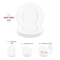 Smarty Had A Party 7.5" Matte Milk White Round Disposable Plastic Appetizer/Salad Plates (120 Plates), 120PK 4857WH-CASE - alternate 2
