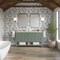James Martin Vanities Breckenridge 60" Double Vanity, Smokey Celadon, w/ 3 CM Siberian Silestone Top 330-V60D-SC-3SFR - alternate 3