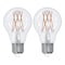Bulbrite 75-Watt Equivalent A19 Clear Dimmable Edison LED Light Bulb Warm White, 2PK 861578 - alternate 1