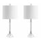 Jonathan Y Dana 19.5" Crystal Column/Metal LED Table Lamp, Clear, 2PK JYL2078A-SET2 - alternate 6