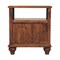 Homeroots 25" Brown Solid Wood Two Drawer Nightstand 701724 - alternate 3