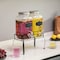 Basicwise 2-Pcs Glass Drink Dispenser Set with Metal Stand, Stainless Steel Spigots and Chalkboard Signs - QI004713.CHK - alternate 2