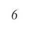 Hillman House Address Number 6, Nail-On, Black Plastic, 6 In. 847380 - alternate 1