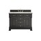 James Martin Vanities Brookfield 48 in. Single Vanity, Black Onyx w/ 3 CM Eternal Jasmine Pearl Silestone Top 547-V48-BKO-3EJP - alternate 1