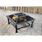 Outdoor Expressions 30'' Antique Bronze Square Steel Fire Pit FT-51256B - alternate 2