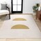 Jonathan Y Luola Minimalist Geometric Non-Slip Machine-Washable Cream/Moss 3 ft. x 5 ft. Area Rug WSH112A-3 - alternate 3